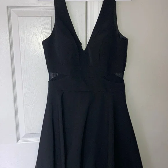 Aqua | Dresses | Aqua Black Cocktail Dress Sz 8 Bloomingdales